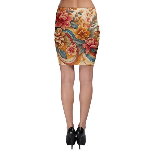 Sunset Florals Bodycon Skirt - Image 2