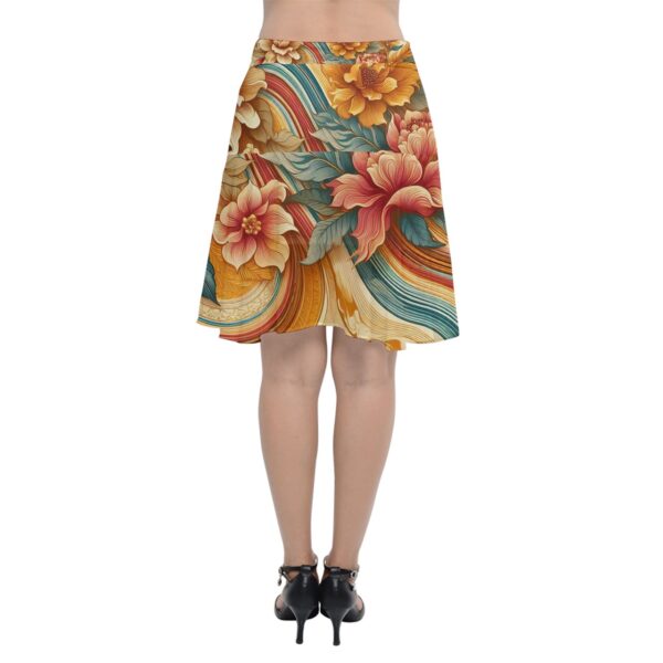 Sunset Florals Chiffon Wrap Skirt - Image 2