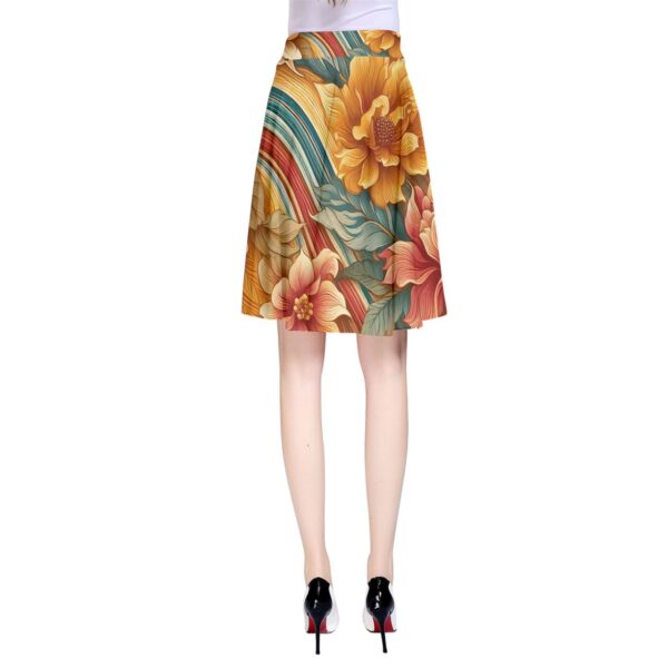 Sunset Florals Classic A-Line Skirt - Image 2