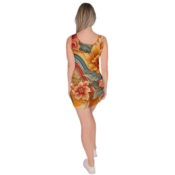 Sunset Florals Classic Bodycon Dress - Image 2