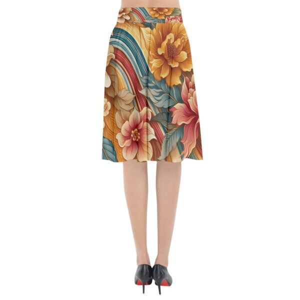 Sunset Florals Flared Midi Skirt - Image 2