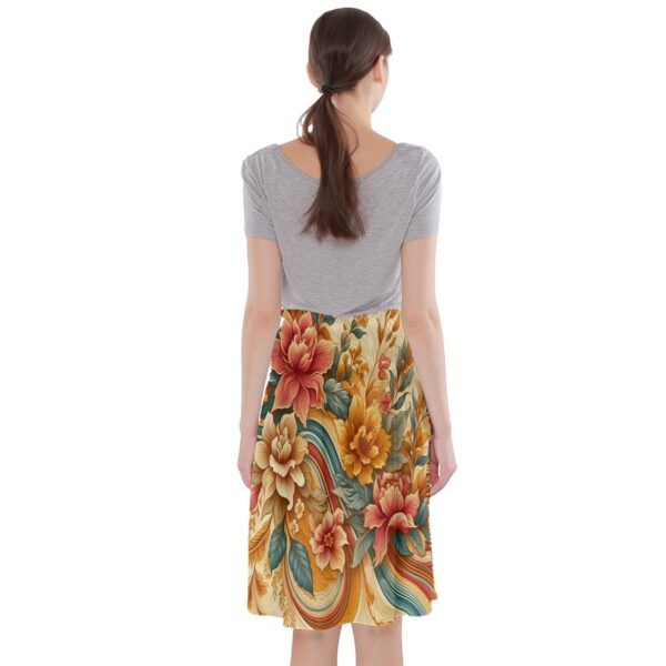 Sunset Florals Midi Beach Skirt - Image 2