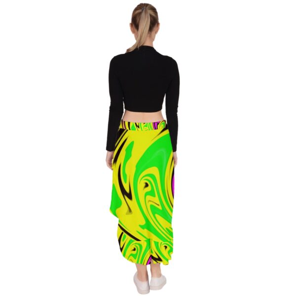 Toxicity Ruffled Asymmetrical Maxi Skirt - Image 3