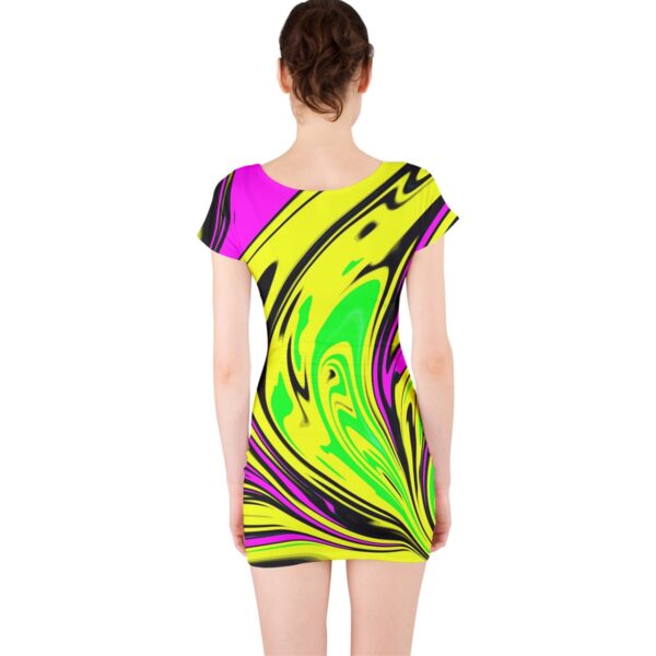 Toxicity Classic Short Sleeve Bodycon Dress - Image 2