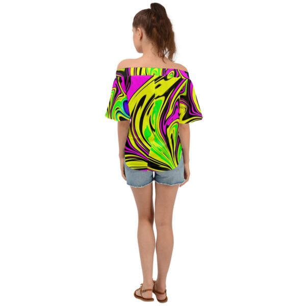 Toxicity Off Shoulder Short Sleeve Top - Image 2