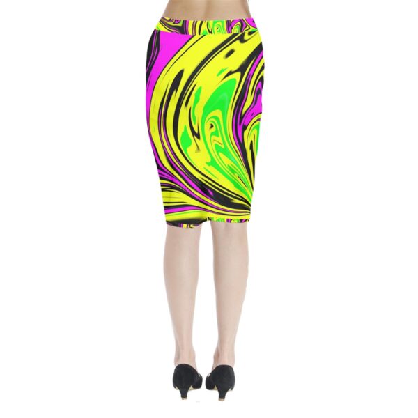 Toxicity Slit Wrap Bodycon Skirt - Image 2