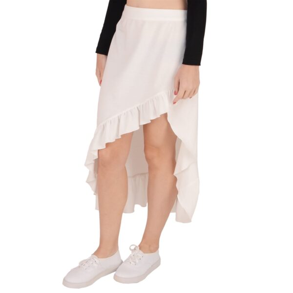 Breeze Ruffled Asymmetrical Maxi Skirt - Image 5