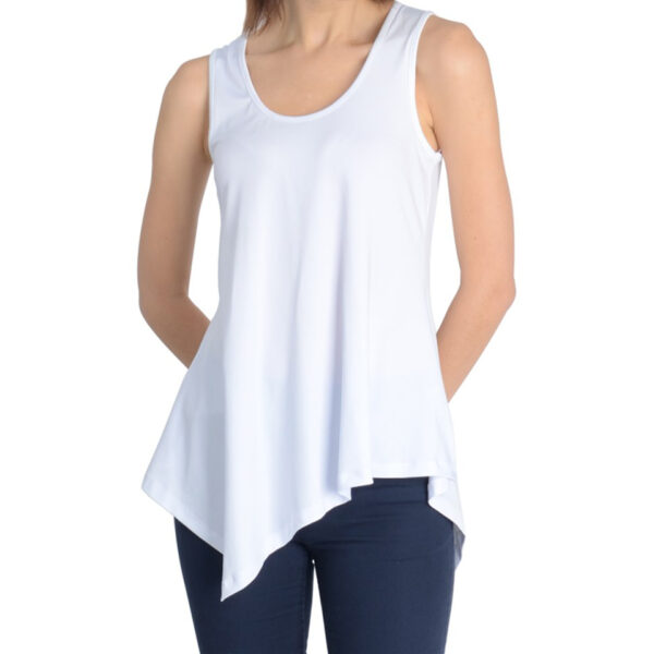 Blossom Asymmetrical Sleeveless Top - Image 3