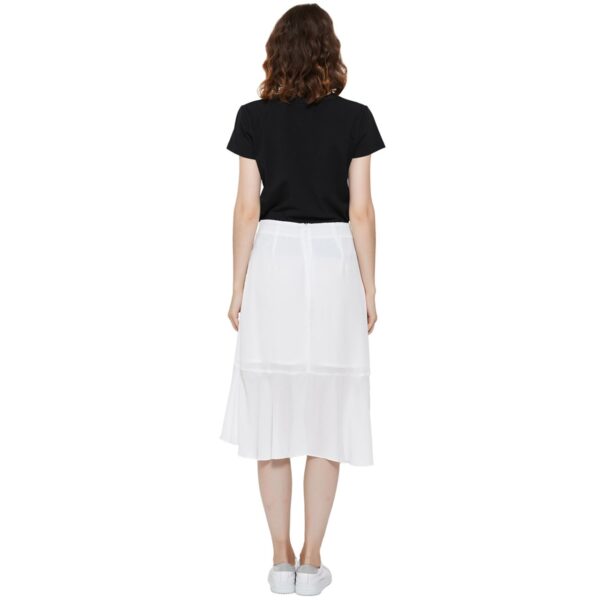 Toxicity Chiffon Ruffled Asymmetrical Midi Skirt - Image 4