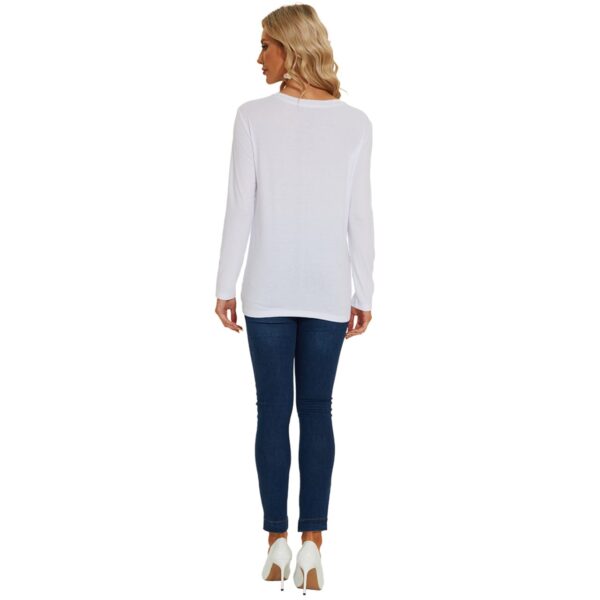 Vino Dolce Long Sleeve Asymmetrical Twist Top - Image 4