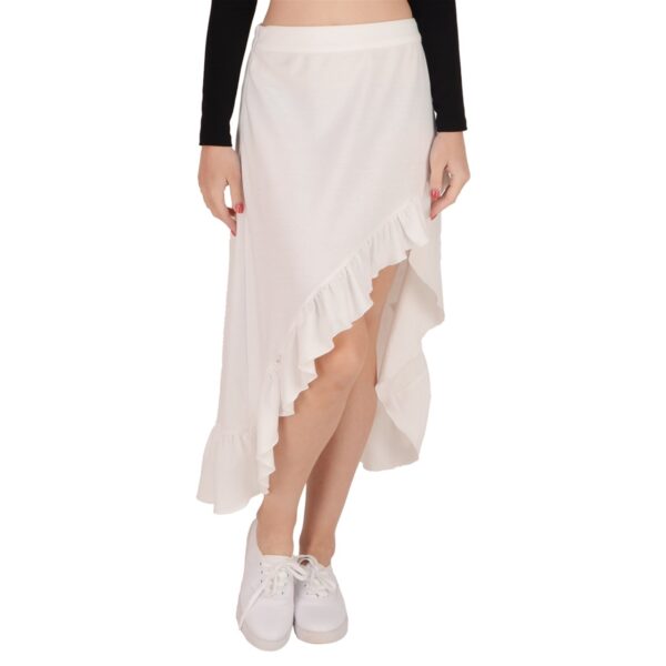 Breeze Ruffled Asymmetrical Maxi Skirt - Image 4