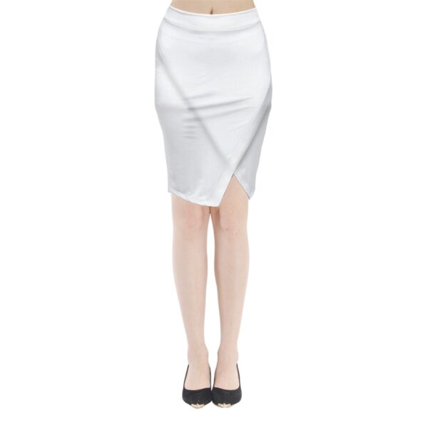 Blossom Slit Wrap Bodycon Skirt - Image 3