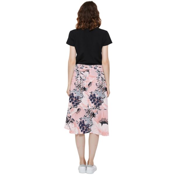 Vino Dolce Chiffon Ruffled Asymmetrical Midi Skirt - Image 2