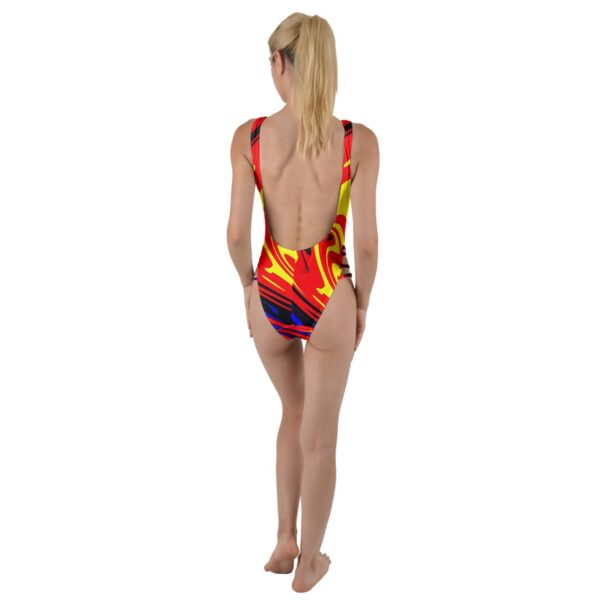 Hellfire Classic High Leg One Piece Swimsuit - Image 2