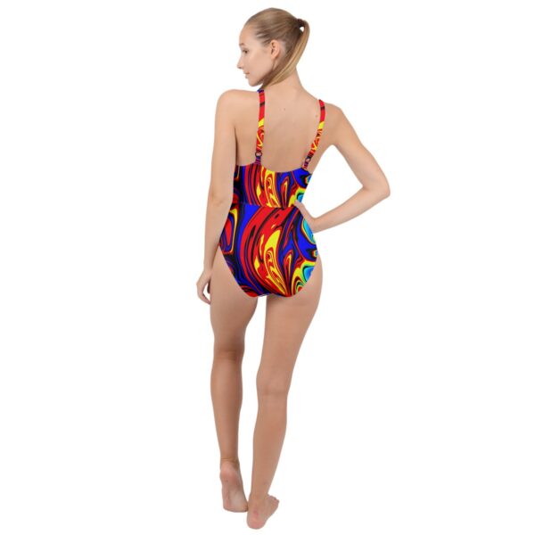 Hellfire Classic High Neck One Piece Swimsuit - Image 2