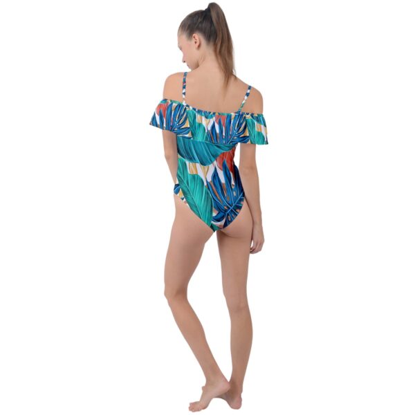 Monstera Classic Off-Shoulder One Piece Swimsuit - Image 2