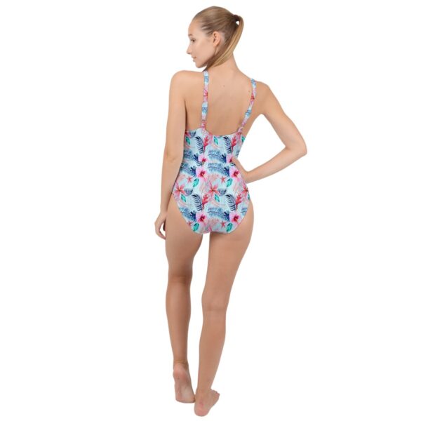 Pastel Paradise Classic High Neck One Piece Swimsuit - Image 2