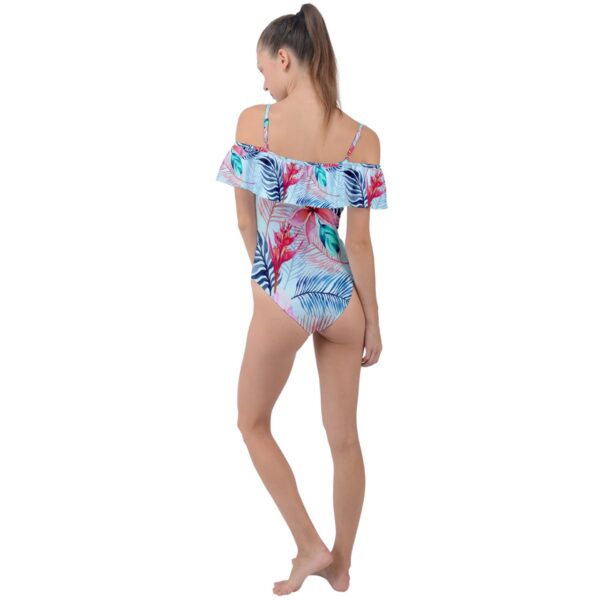 Pastel Paradise Classic Off-Shoulder One Piece Swimsuit - Image 2