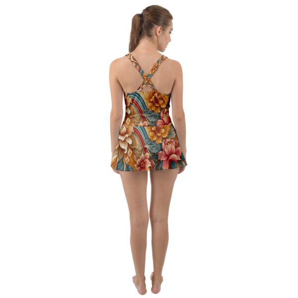 Sunset Florals Classic Skirted One-Piece Swimsuit - Image 2